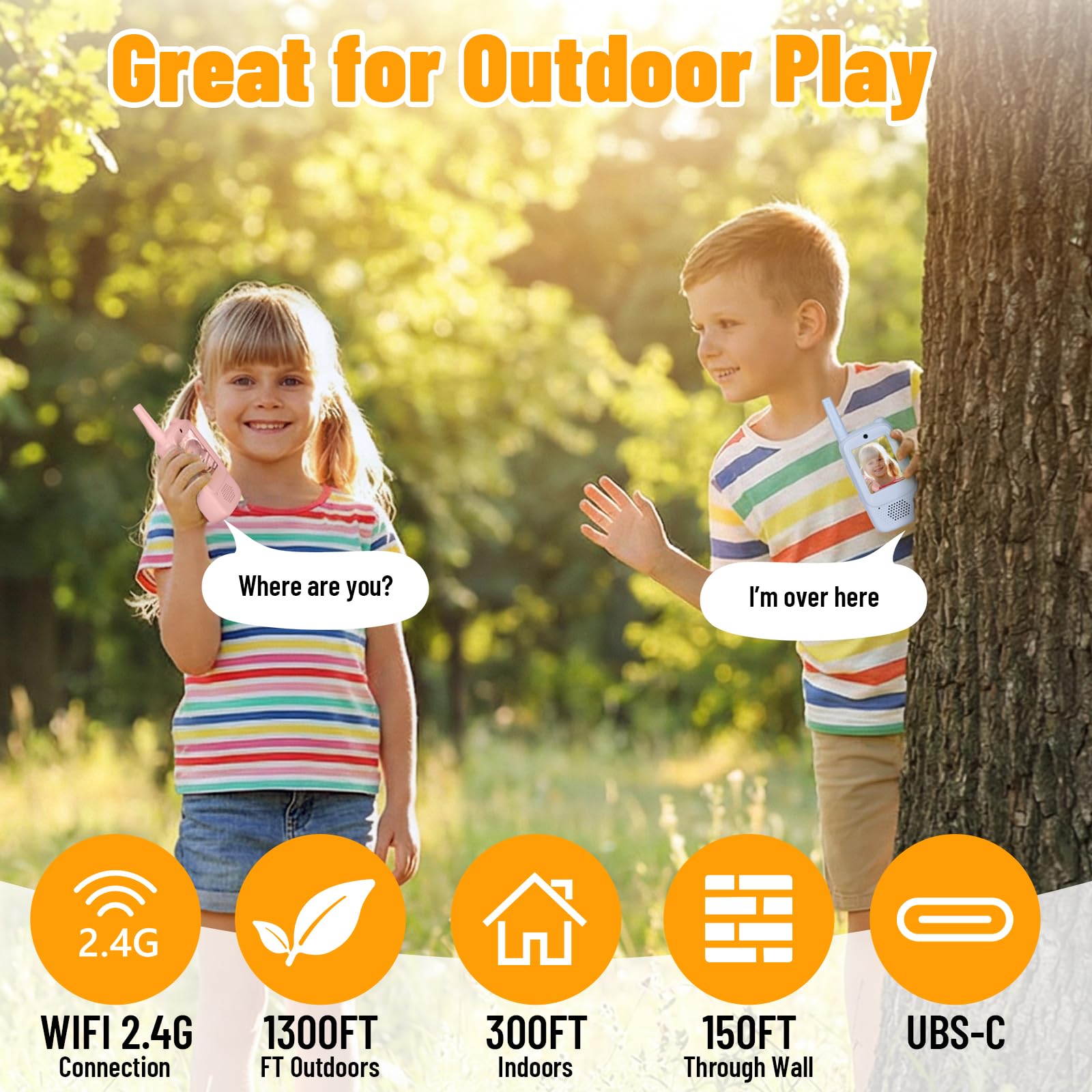 AIMINLRRN toy with long-range feel provides up to 400 meters of reach outdoors.