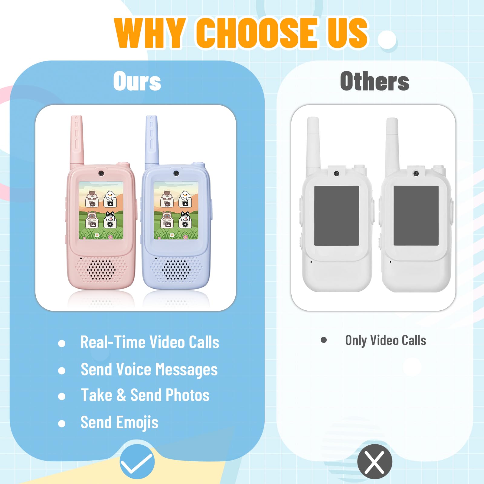AIMINLRRN device supports private 1-to-1 communication for safe play.