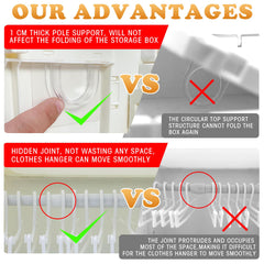 aimpiwt foldable doll wardrobe includes ten hangers for compact organization