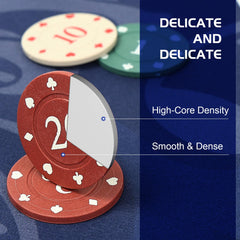 AIMUCT Mahjong Mat is built from durable rubber for long-lasting use.