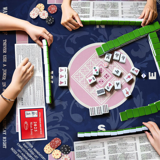 AIMUCT Mahjong Mat non-slip base keeps it steady on uneven tables.