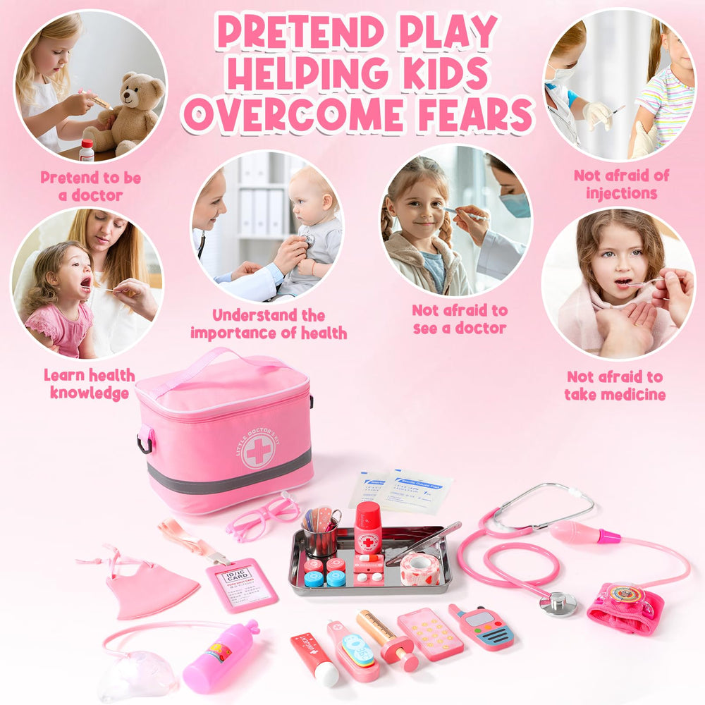 AINIOKA doctor kit emergency essentials for quick pretend care scenarios.