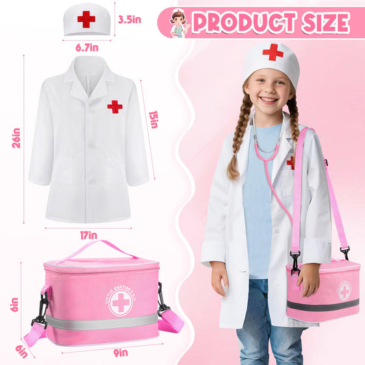 AINIOKA doctor kit real stethoscope for realistic role-play.