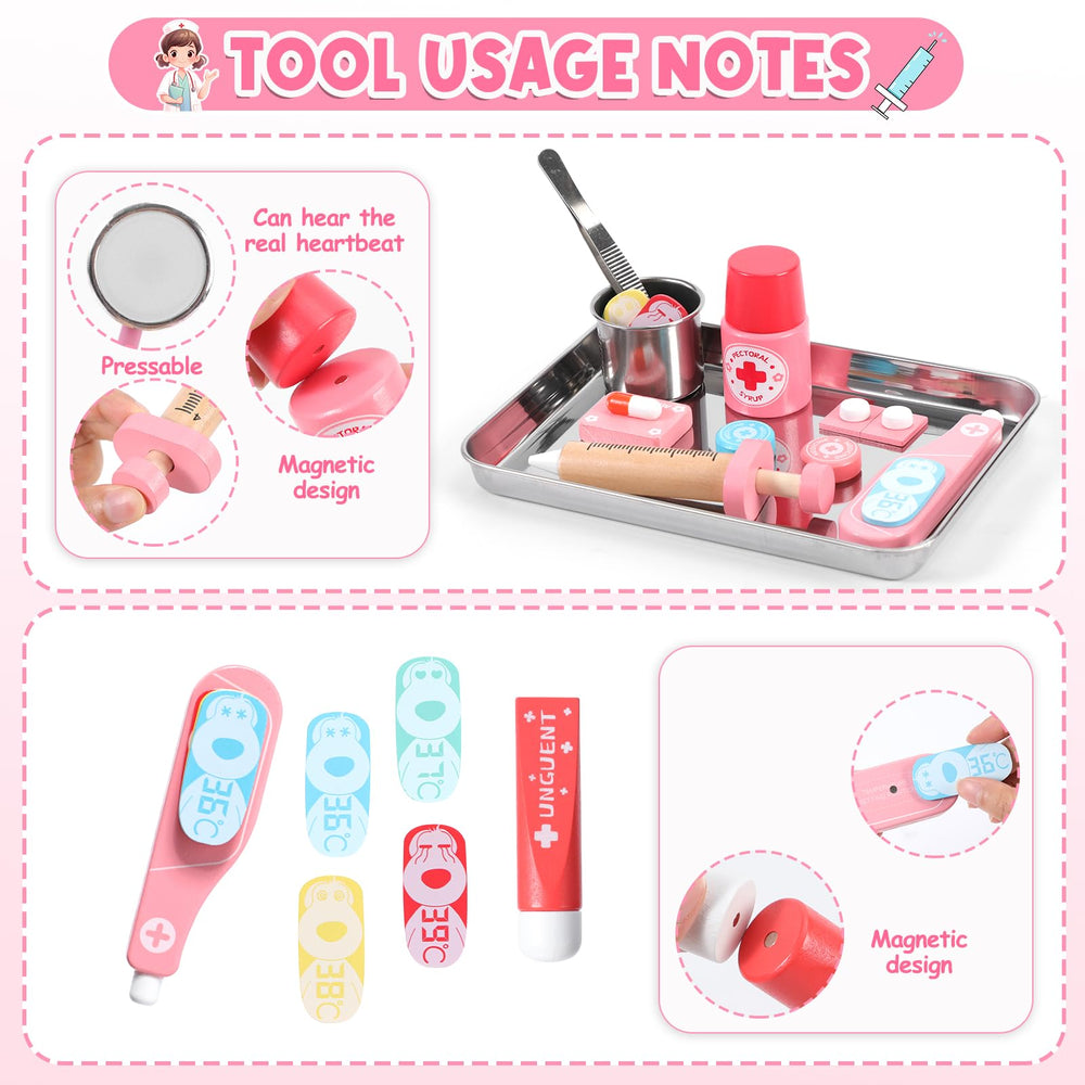 AINIOKA doctor kit toddler tools for confident playtime.