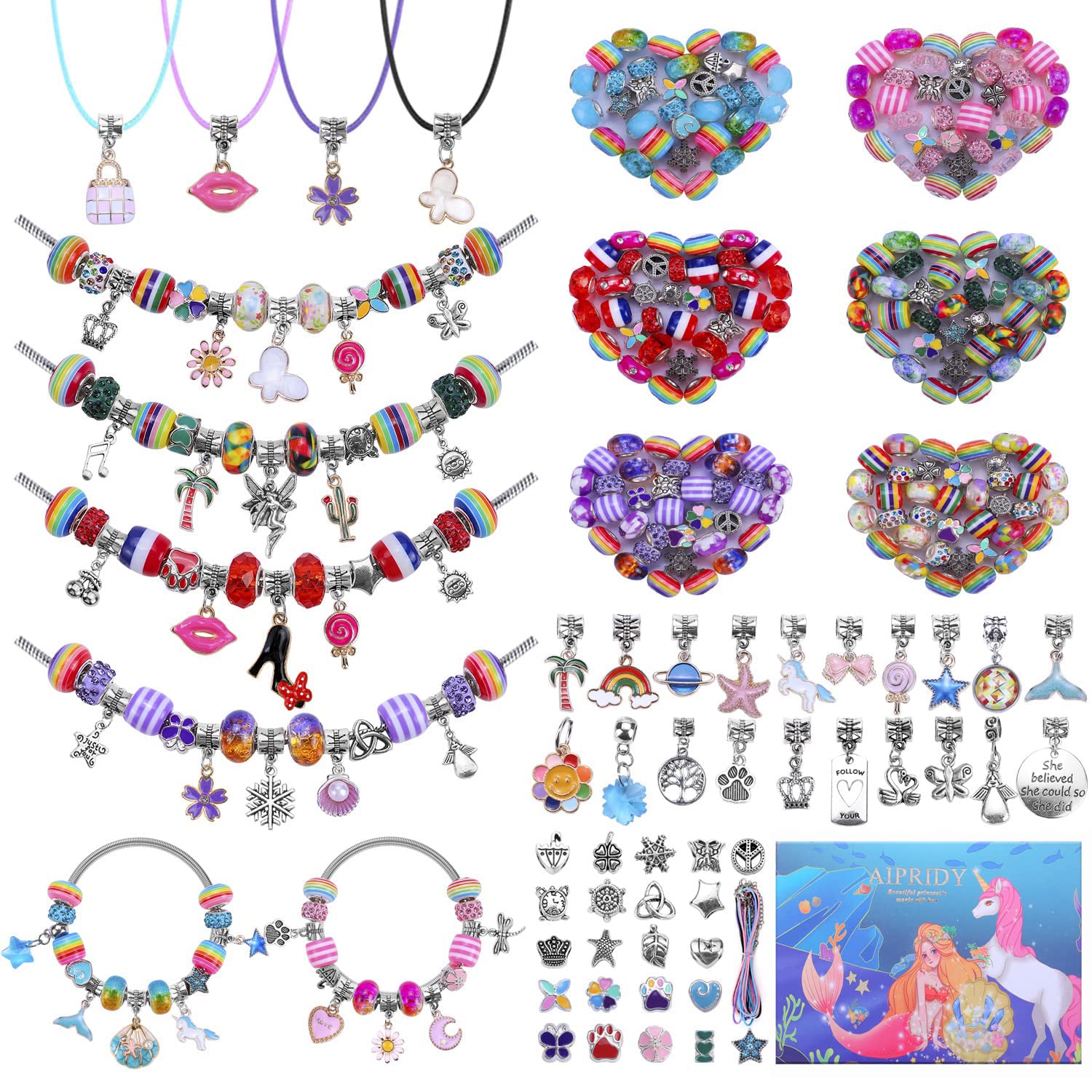 AIPRIDY 125-piece DIY jewelry kit enables versatile design ideas