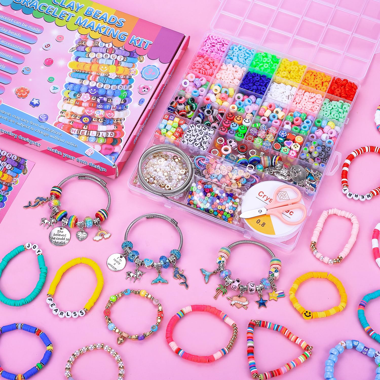 AIPRIDY colorful beads and charms inspire friendship jewelry and imaginative play