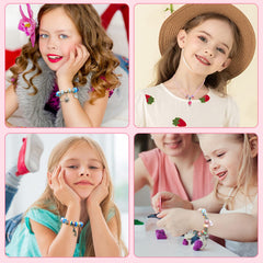 AIPRIDY DIY jewelry set shows easy unscrew-end-cap operation for kids.