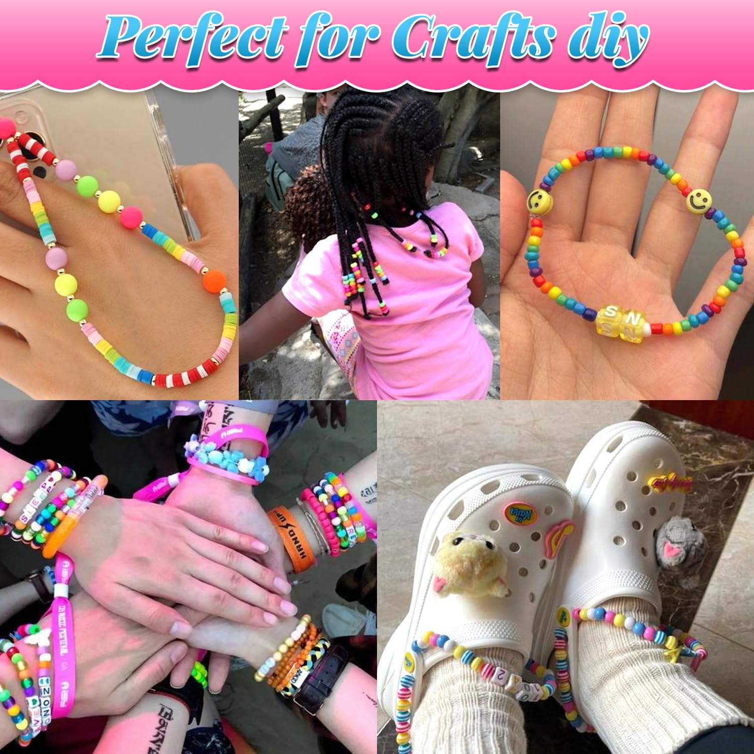 AIPRIDY strings and pliers pack ideal for easy bracelet making.
