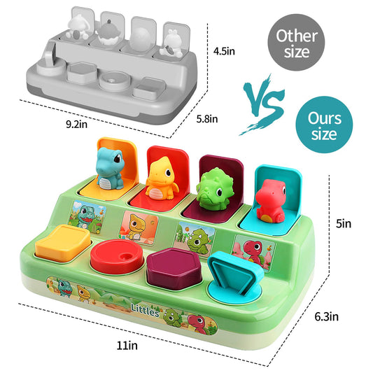 Aiqi Interactive Pop Animal Up Pals showing vibrant color-sorting action