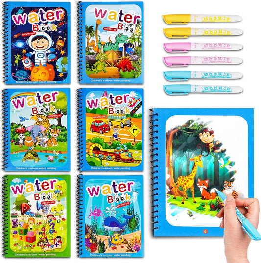 Air Blow water coloring book dinosaur for mess-free toddler play and exploration