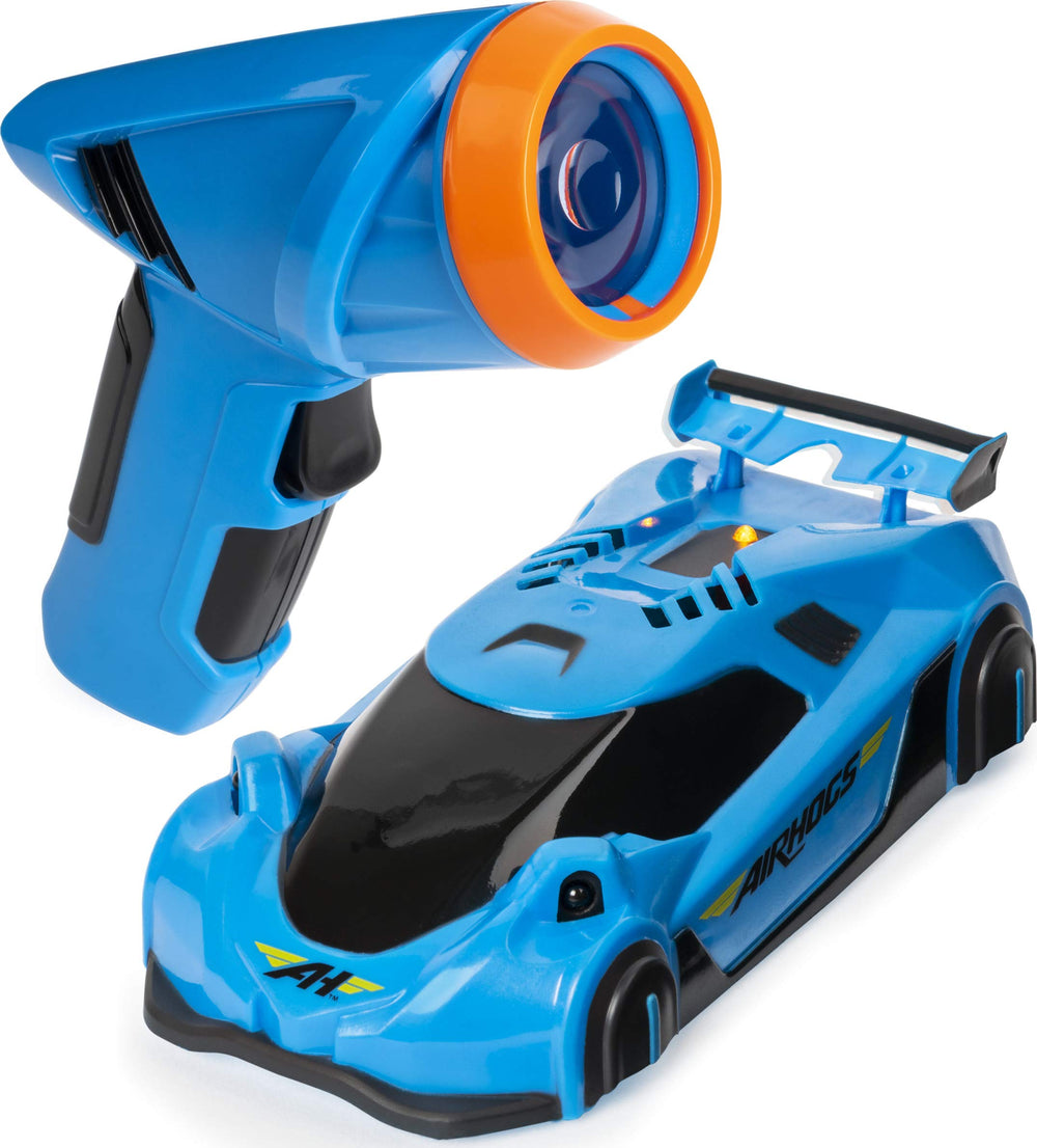 Air Hogs Zero Gravity Light Wall Racer on the wall for gravity-defying fun.