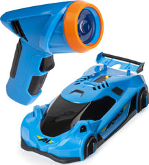 Air Hogs Zero Gravity Light Wall Racer on the wall for gravity-defying fun.