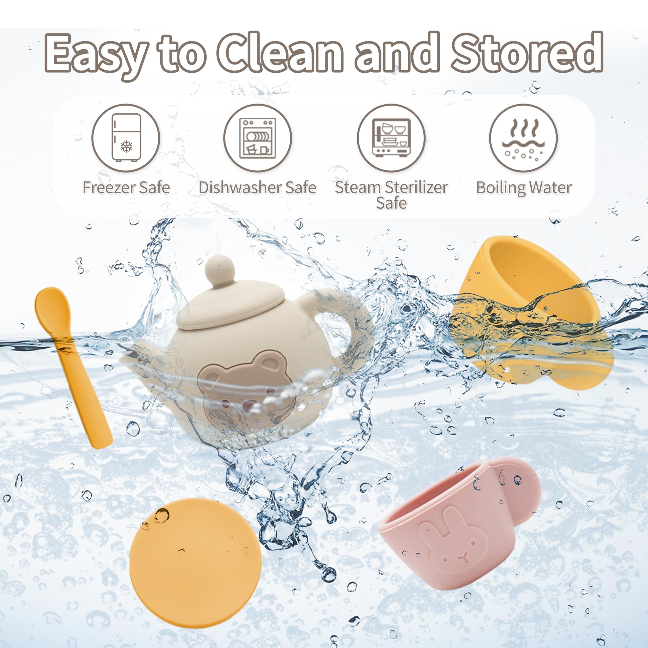 Air2yun silicone spoons for safe scooping during tea