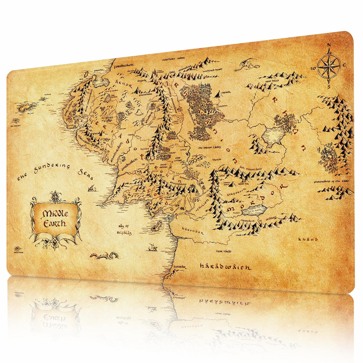 AirCBC MTG playmat with non-slip rubber backing for stable gameplay on any surface.