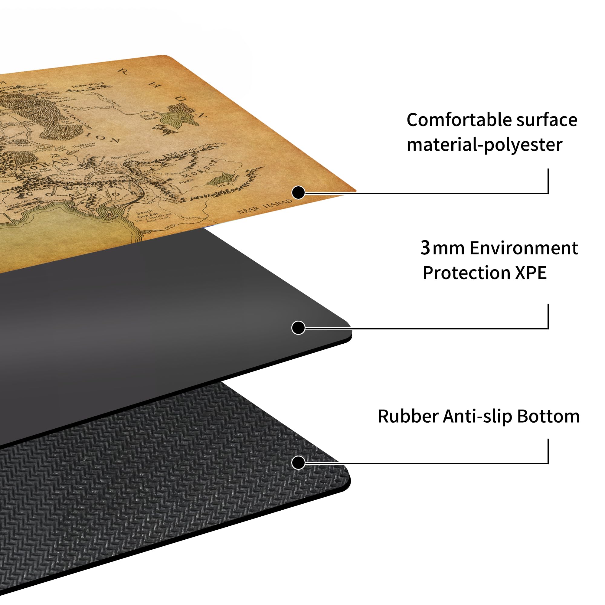 AIRCBC MTG playmat portable 24x14 inches for easy travel