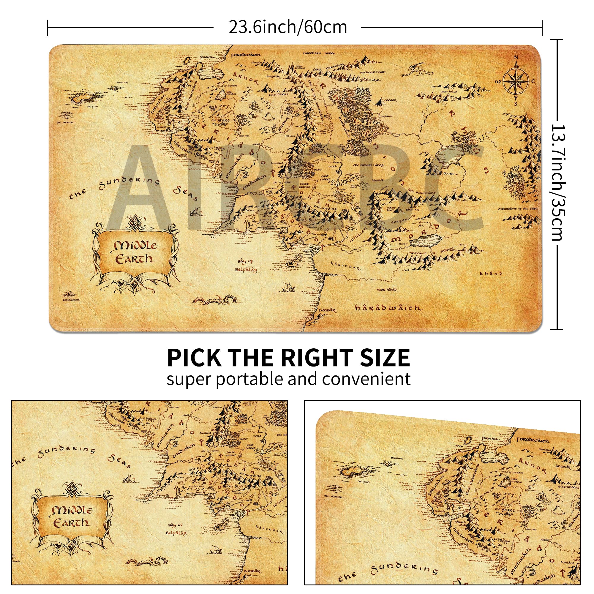 AirCBC MTG playmat featuring vibrant printed artwork to boost immersion during sessions.