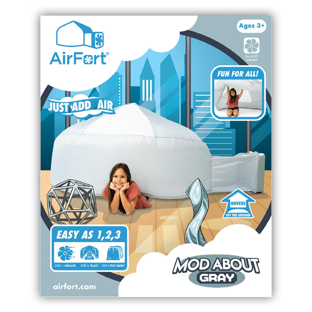 Air Fort dimensions show a roomy 77 inches wide by 50 inches tall.