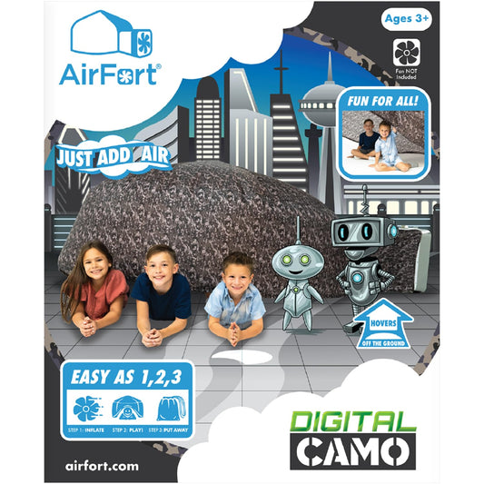 AirFort interior is 77 inches wide and 50 inches tall for room to play.