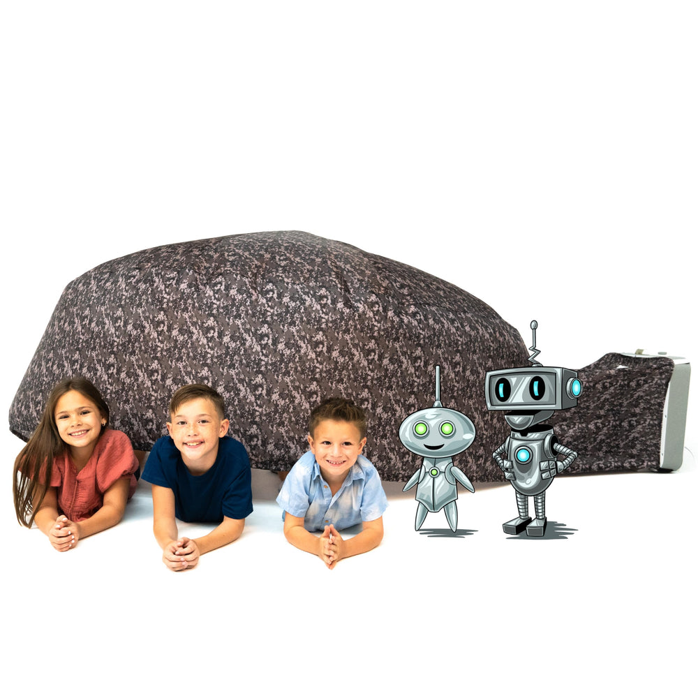 AirFort mesh divider supports airflow while keeping play area organized.