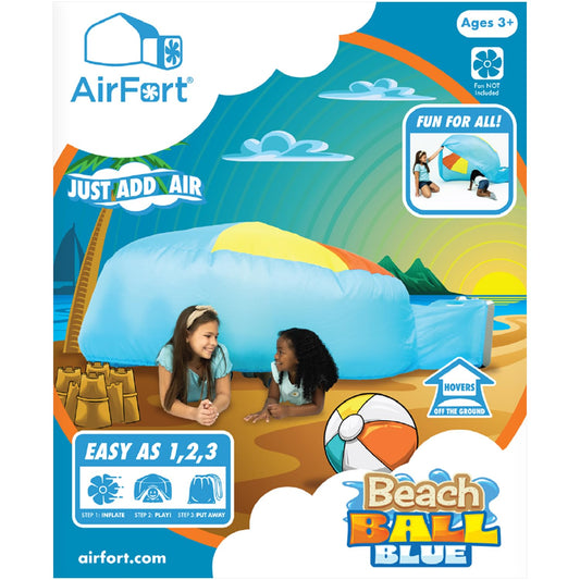 Inside the AIR FORT, kids enjoy open space and imaginative play.