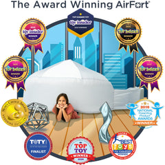 Air Fort safety features include a mesh divider for safe viewing.