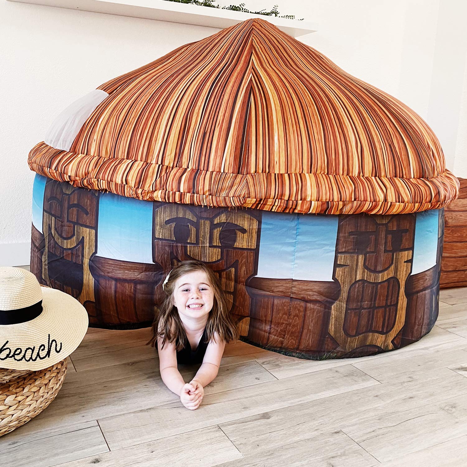 Air Fort sleepover-ready setup supports cozy indoor adventures.