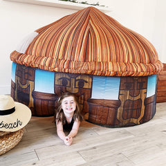 Air Fort sleepover-ready setup supports cozy indoor adventures.