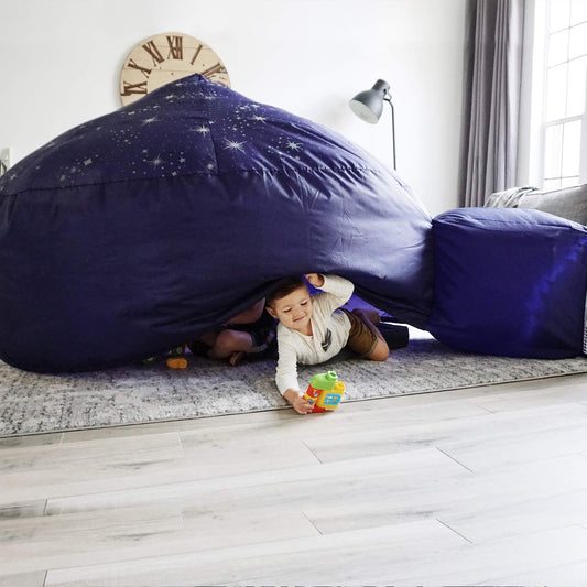 Air Fort wide entrance enables easy access for kids during play