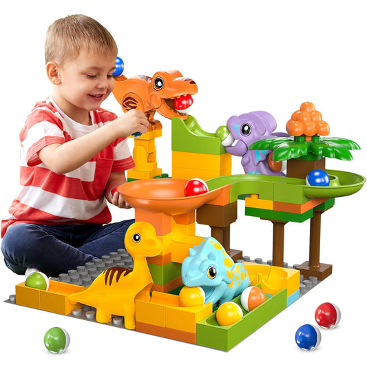 Airkid marble runs with dinosaur-building blocks spark imaginative play and problem-solving