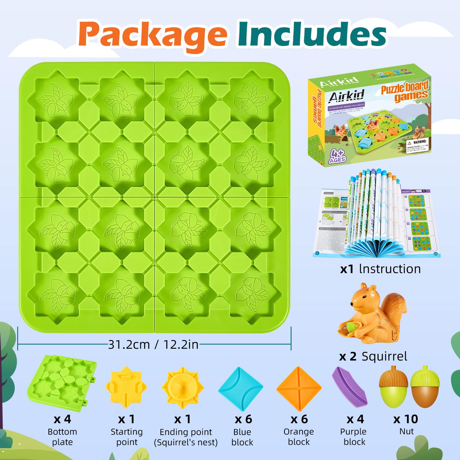 Airkid Squirrel trail pieces form a vibrant route to practice planning