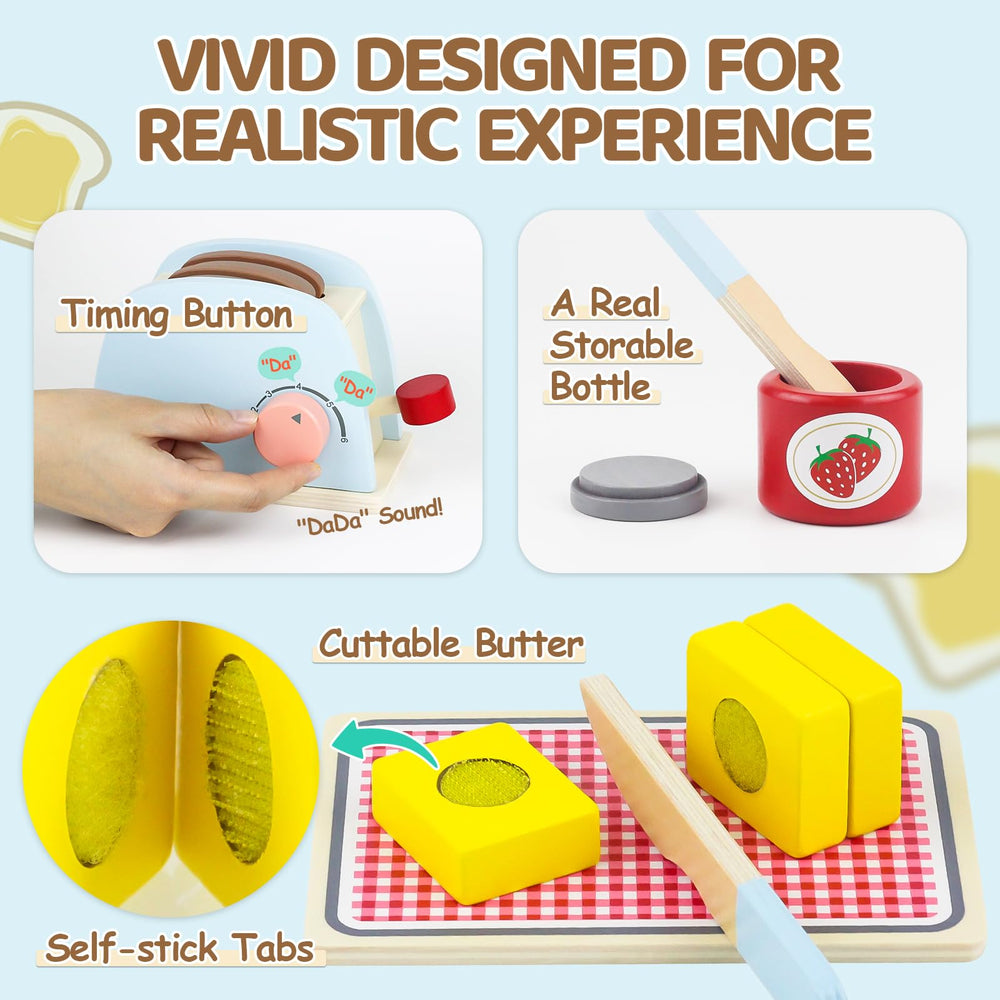 Airlab butter slices with self-stick tabs encourage sharing and fine motor play.
