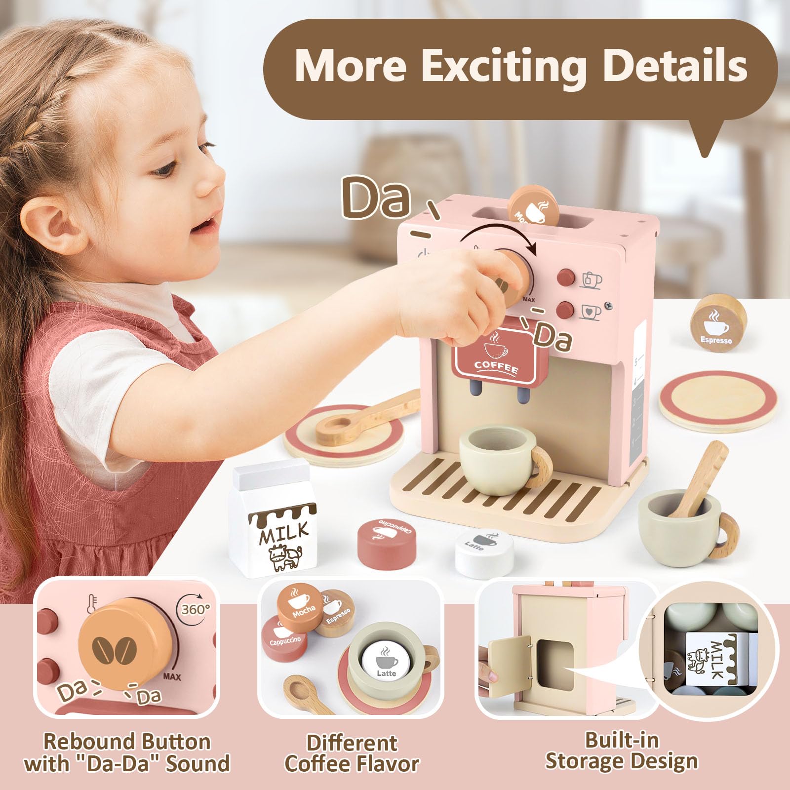 Airlab Kids spoons and accessories enhance tactile pretend dining experiences.