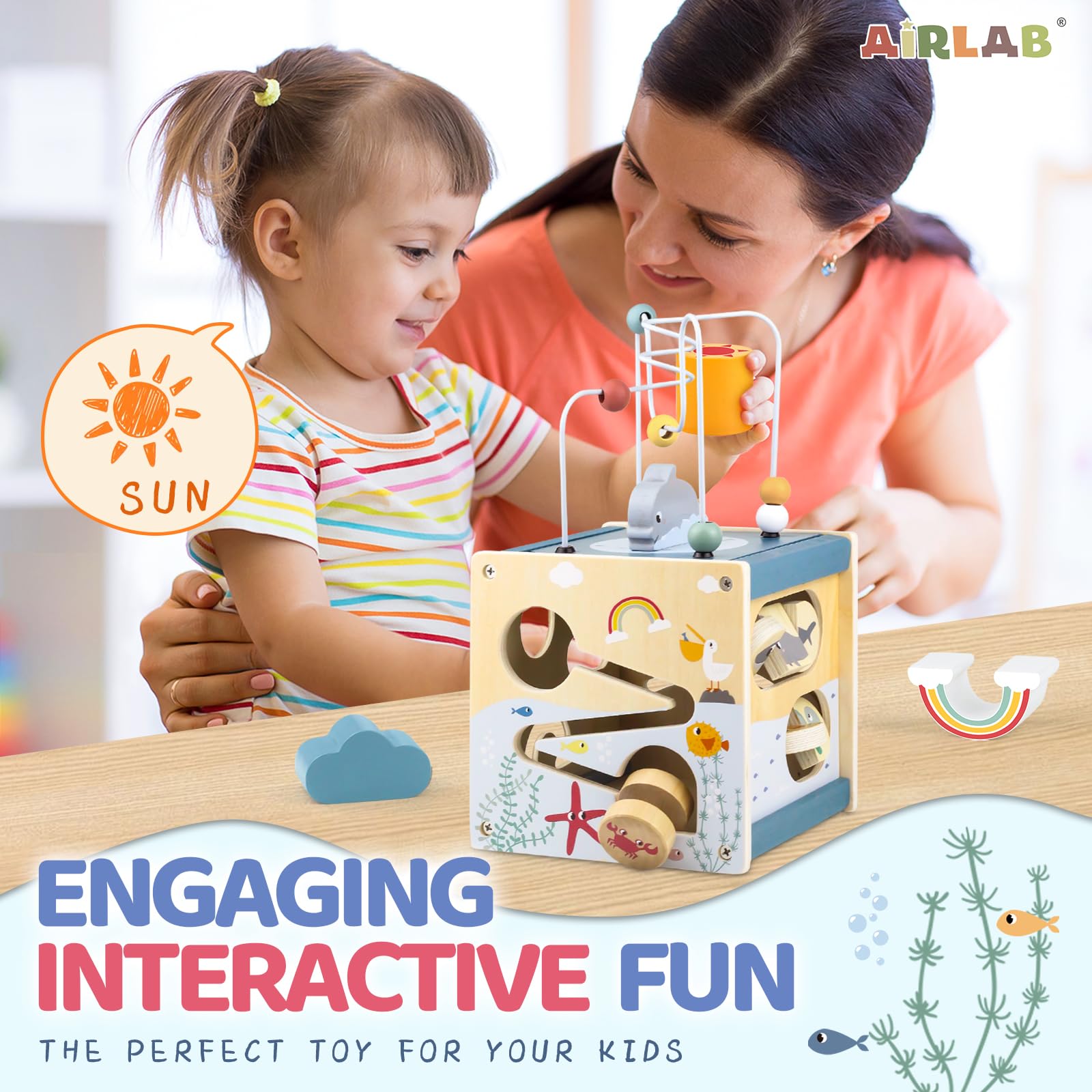 Airlab tummy time mirror invites visual exploration and self-awareness