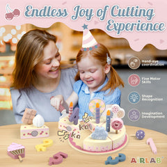 Airlab wooden decorate toppings add color to pretend party treats