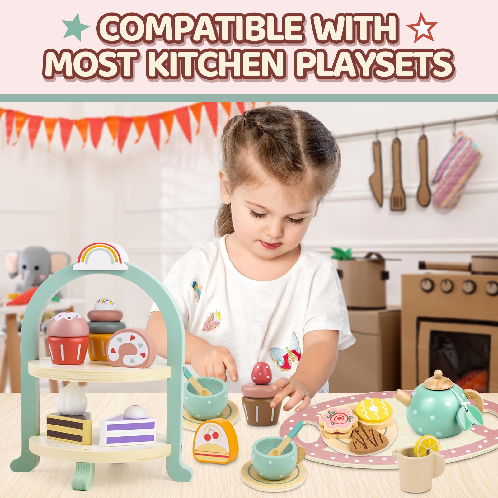 Airlab helvetic rolls wooden dessert promotes imaginative shop pretend play and sharing