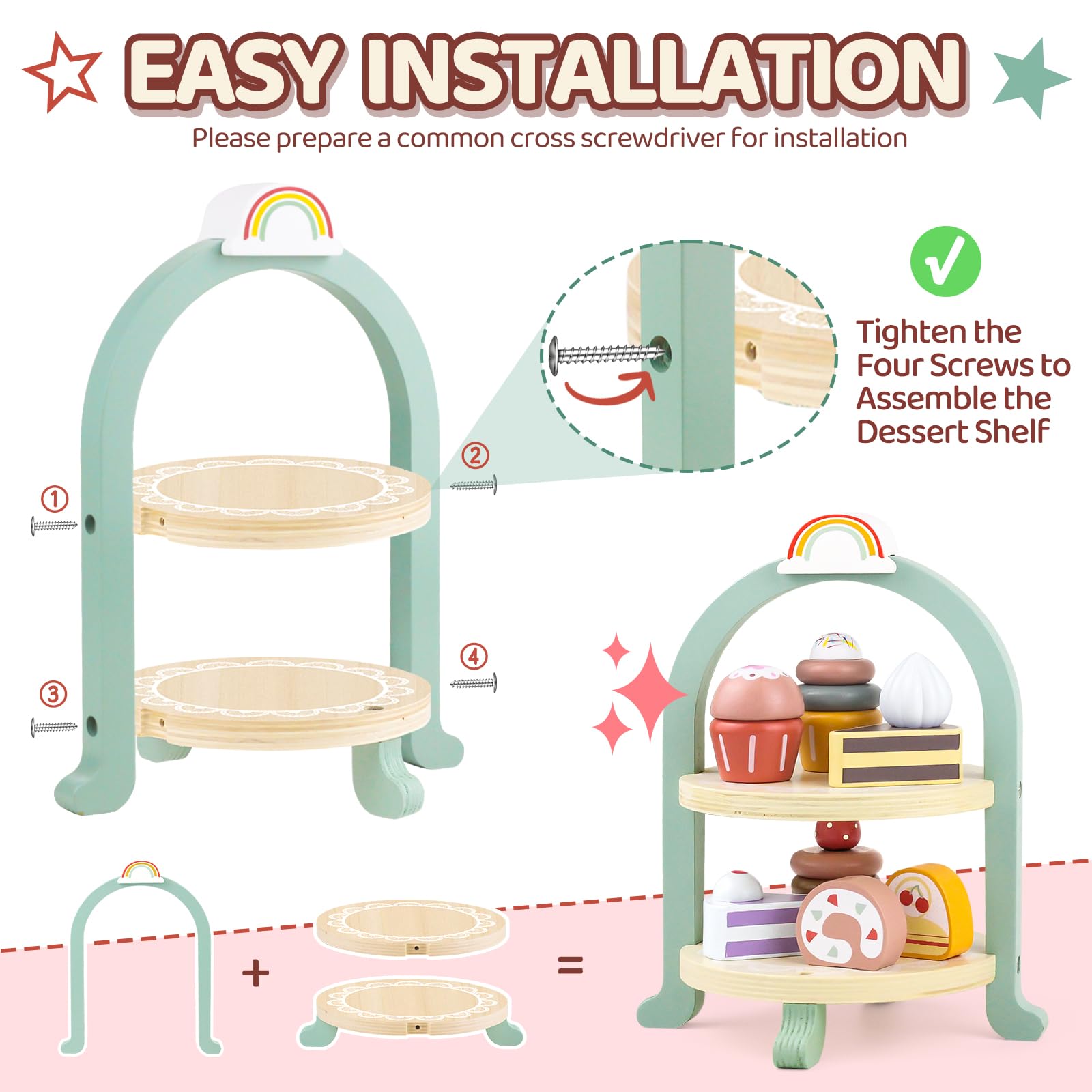 Airlab soufflé dessert with smooth edges supports safe, distraction-free pretend baking