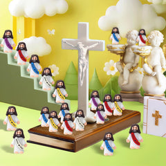 Airney durable rubber Jesus figurines designed for long-lasting celebrations.