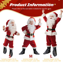 aisacsop Santa boot covers complete the festive outfit for parades.