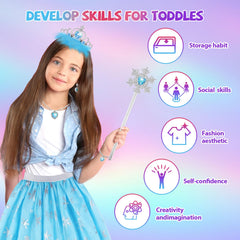 AISAMLIN princess dress and crown set for stylish pretend play