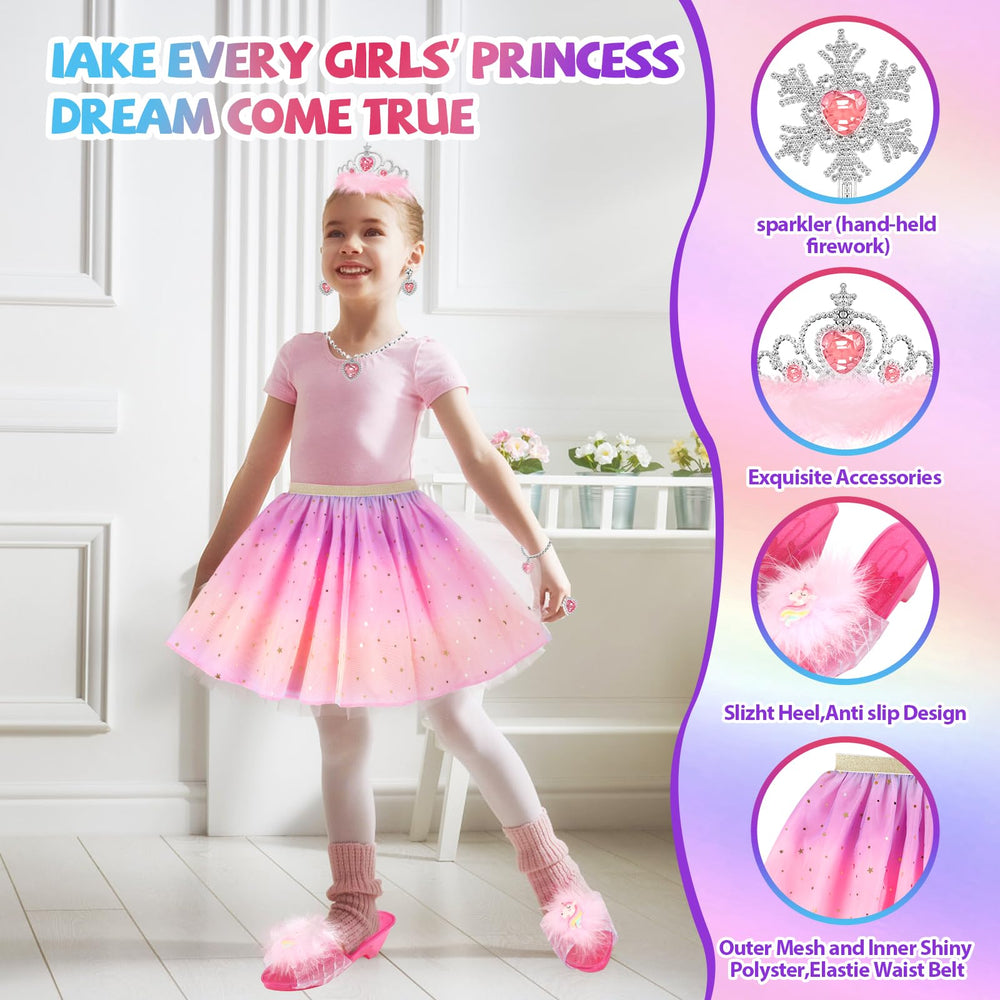 AISAMLIN non-slip princess shoes for safe indoor dress up