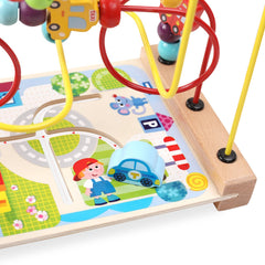 AISHUN compact wooden bead maze fits small spaces for travel.