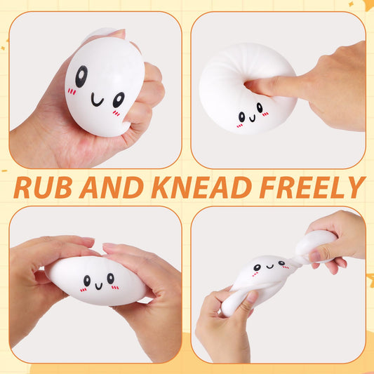 AiSiXin Dumpling stress ball held in hand during study session