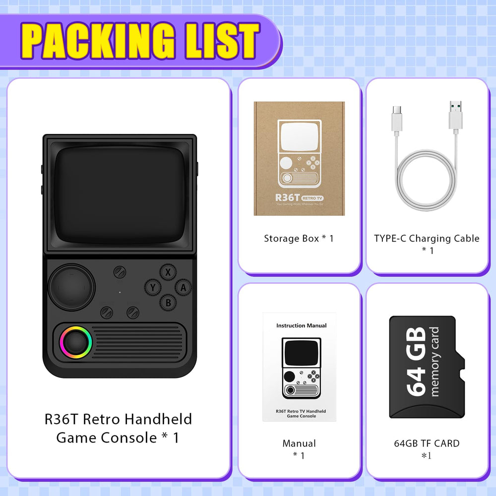 AISLPC R36T stereo speakers deliver clear sound during handheld gaming.