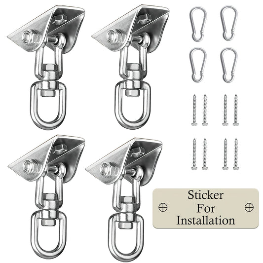 Aisto heavy-duty swing hangers in a 2-pack for sturdy outdoor setups.