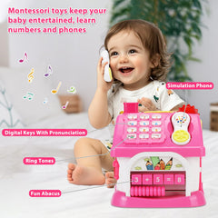 Aitbay 8-in-1 house drive-out panel encouraging pretend travel and motor skills