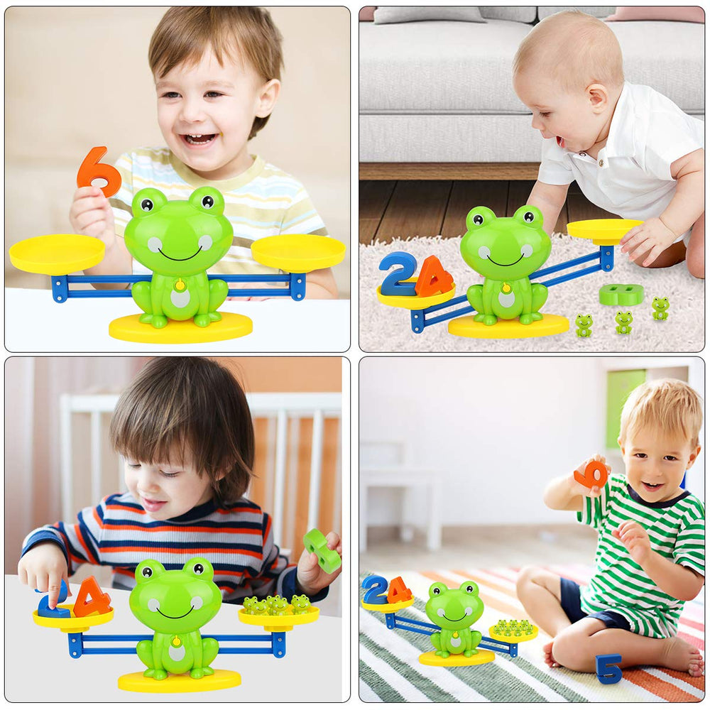 Aitbay 19 mini frog figurines spark imaginative math activities.