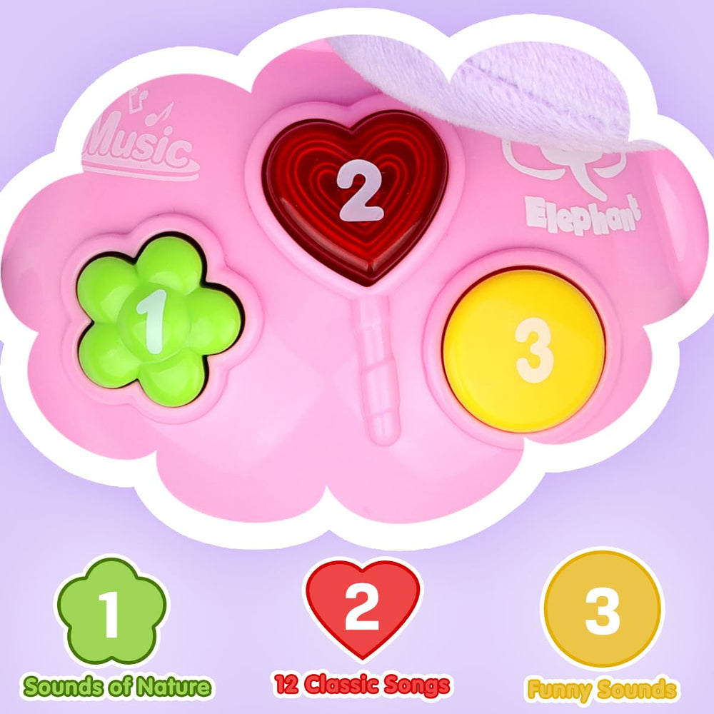 Aitbay music toy offers 12 songs and nature sounds for varied play