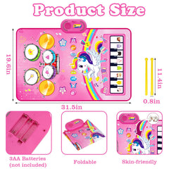 Aitbay Unicorn Music Mat shows instrument sounds on the piano section.