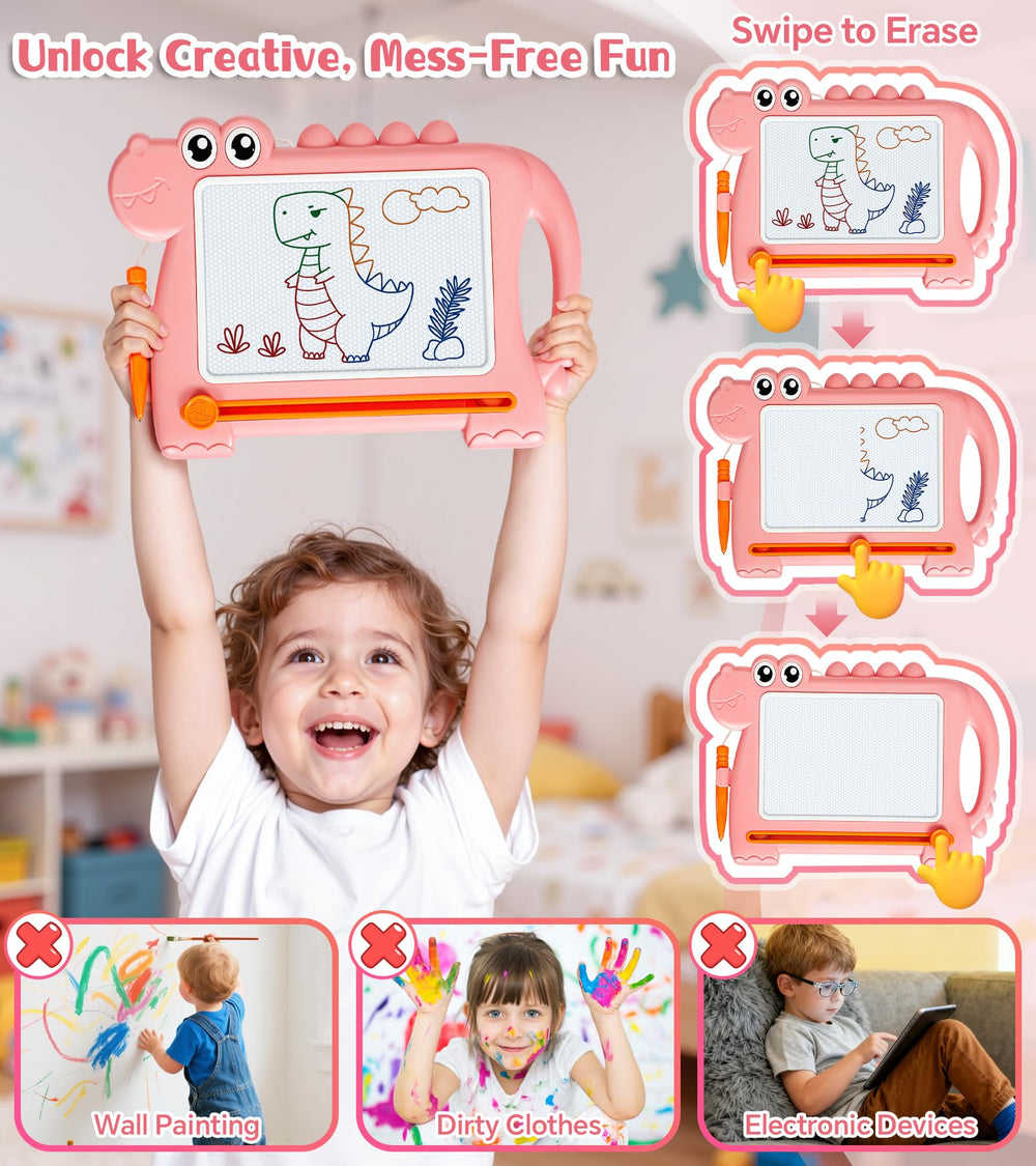 AiTuiTui Dinosaur doodle board travel handle for easy portability