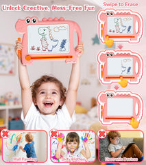 AiTuiTui Dinosaur doodle board travel handle for easy portability